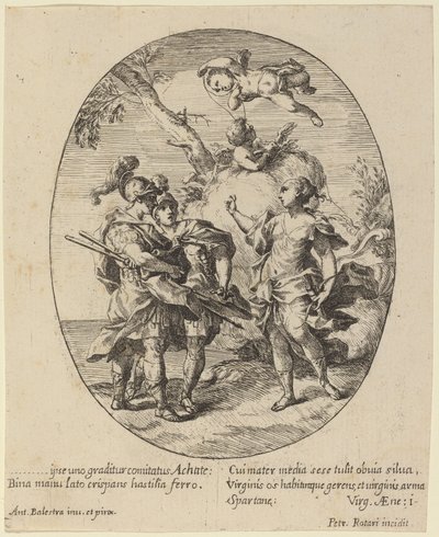 Wenus ukazuje się Achillesowi autorstwa Pietro Rotari after Antonio Balestra