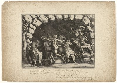 Pluton wchodzi do podziemi autorstwa Pietro Sante Bartoli
