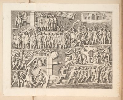 Płaskorzeźby na Łuku Septymiusza Sewera w Rzymie autorstwa Pietro Sante Bartoli