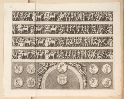 Płaskorzeźby na Łuku Septymiusza Sewera w Rzymie autorstwa Pietro Sante Bartoli