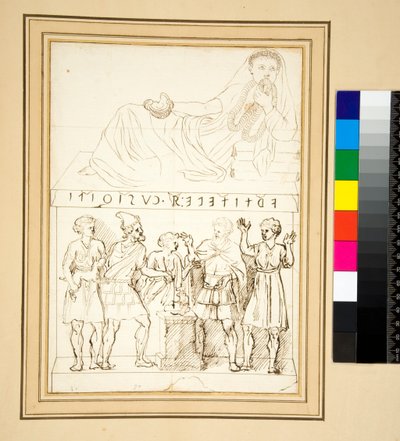 Etruska urna pogrzebowa (długopis) autorstwa Pietro Santi Bartoli