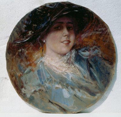 Promienny uśmiech, Pietro Scoppetta (1863-1920), olej na płótnie nałożony na tekturę, 37,5 cm autorstwa Pietro Scoppetta