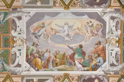 Sklepienie z freskami autorstwa Pietro Sorri