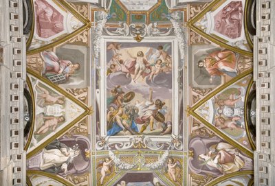 Sklepienie z freskami autorstwa Pietro Sorri