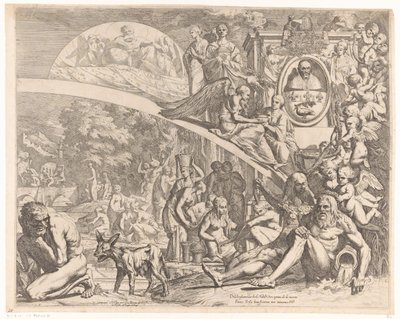 Alegoria ter ere van paus Innocenty X autorstwa Pietro Testa