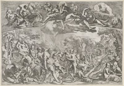 Alegoria Jesieni Cztery pory roku (tytuł serii) autorstwa Pietro Testa