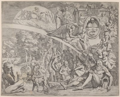 Alegoria na cześć Innocentego X autorstwa Pietro Testa