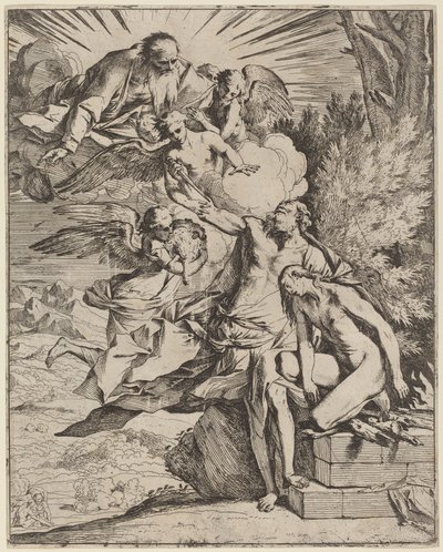 Ofiara Abrahama autorstwa Pietro Testa