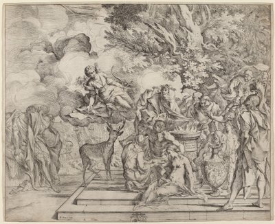 Ofiara Ifigenii autorstwa Pietro Testa
