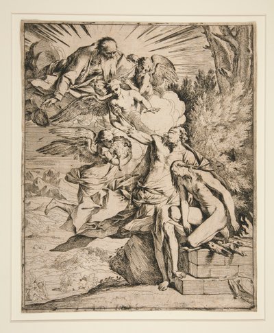 Ofiara Izaaka autorstwa Pietro Testa