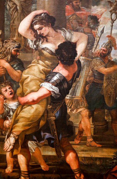 Gwałt Sabinów 1629. (Olej na płótnie) autorstwa Pietro da (1596 1669) Cortona