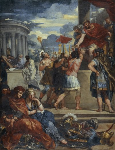 Wiek brązu (olej na płótnie) autorstwa Pietro da (1596 1669) (after) Cortona