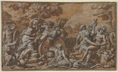 Bachanalia, 1600s. autorstwa Pietro da Cortona