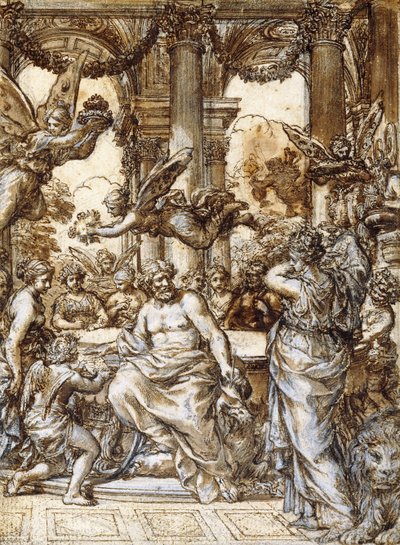 Kybele przed Radą Bogów, autorstwa Pietro da Cortona