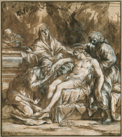 Lament nad zmarłym Chrystusem autorstwa Pietro da Cortona