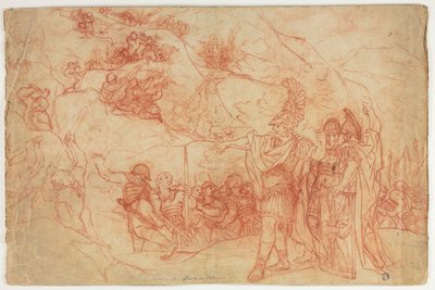 Rzymski dowódca rozkazujący atak autorstwa Pietro da Cortona