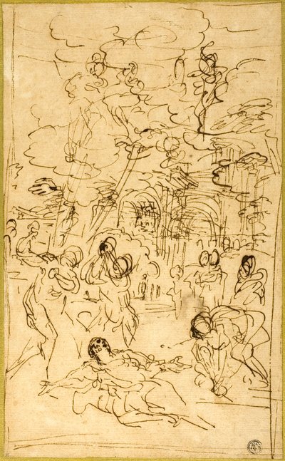 Męczeństwo św. Szczepana autorstwa Pietro da Cortona