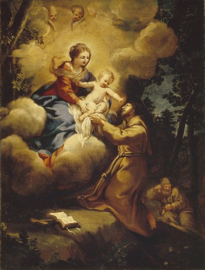 Wizja św. Franciszka z lat czterdziestych XVII wieku autorstwa Pietro da Cortona