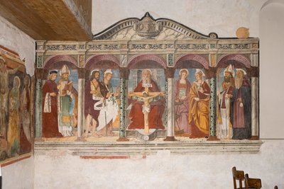 Kościół Saint Pietro i Paolo, Valvasone, Friuli, Włochy (fresk) autorstwa Pietro da Vicenza