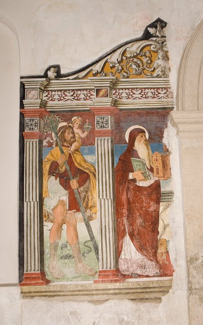 Kościół Saint Pietro i Paolo, Valvasone, Friuli, Włochy (fresk) autorstwa Pietro da Vicenza