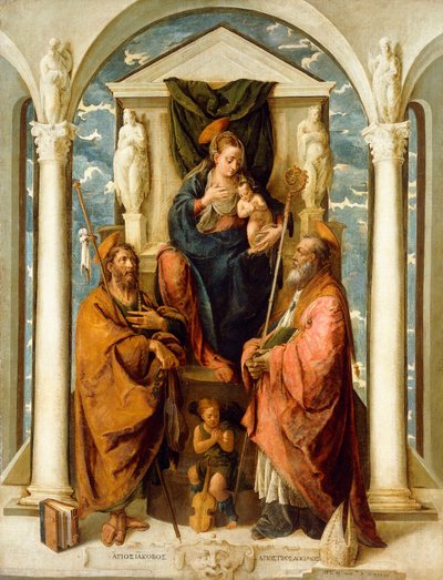 Intronizacja Madonny z Dzieciątkiem autorstwa Pietro de Marascalchi
