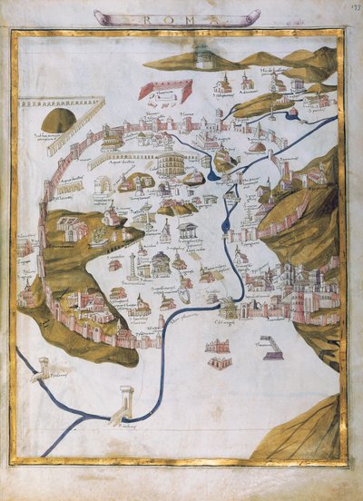 Widok na Rzym autorstwa Pietro del Massaio