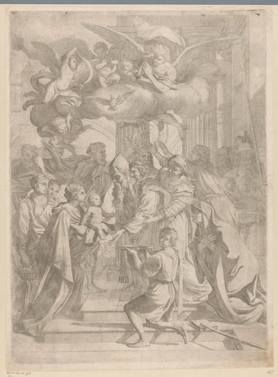 Ofiarowanie Chrystusa w świątyni autorstwa Pietro del Po (attributed to)