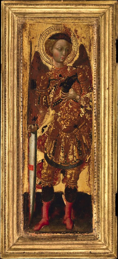 Święty Michał, połowa lat trzydziestych XIV wieku. autorstwa Pietro di Giovanni d