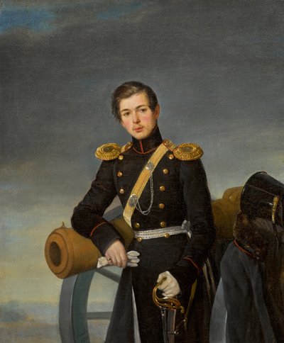 Portret Aleksandra Nikołajewicza Karamzina 1815-1888, po 1836 r. autorstwa Pimen Nikitich Orlov
