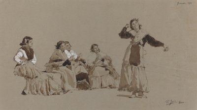 Hiszpańscy tancerze autorstwa Pio Joris