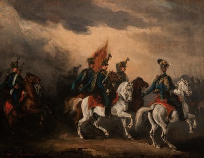 Błękitni Huzarzy autorstwa Piotr Michalowski