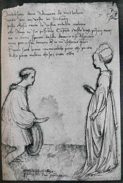 Duet miłosny, XV w., 1925 autorstwa Antonio Pisanello