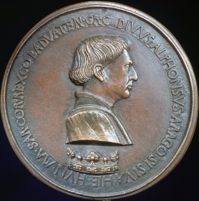 Alfons V z Aragonii, c1415-1455 autorstwa Antonio Pisanello
