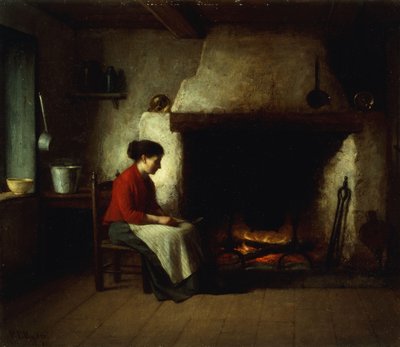 Przy ognisku, 1881 autorstwa Platt Powell Ryder