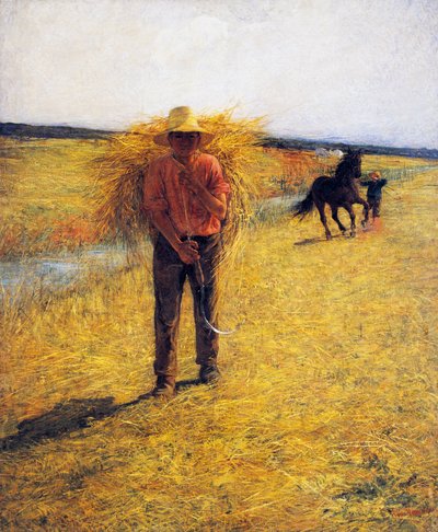 Zbiór siana autorstwa Plinio Nomellini