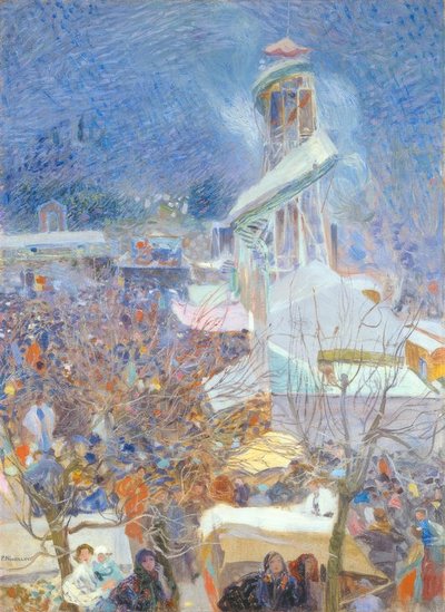 "Msze w Pietrasanta" / Von Plinio Nomellini autorstwa Plinio Nomellini