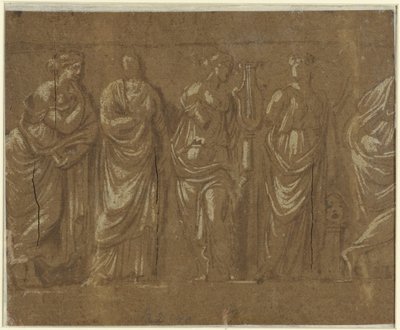 Rząd muz autorstwa Polidoro da Caravaggio (possibly)