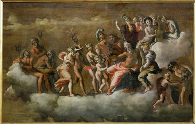 Psyche otrzymała w Olymp ... autorstwa Polidoro da Caravaggio