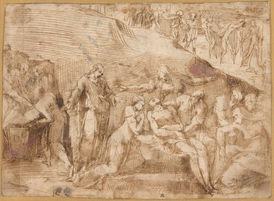 Opłakiwanie Chrystusa (recto i verso) autorstwa Polidoro da Caravaggio