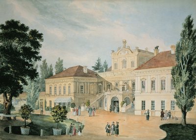 Pałac Puławy, 1842 (wc na papierze) autorstwa Polish School