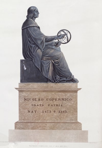 Posąg Mikołaja Kopernika (1473-1543) 1854 autorstwa Polish School