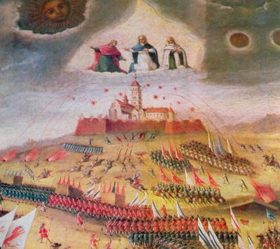 Szwedzkie oblężenie klasztoru na Jasnej Górze w 1655 r. autorstwa Polish School