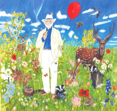 Dziadek, 2022 (akwarela i gwasz na papierze) autorstwa Polly Horner