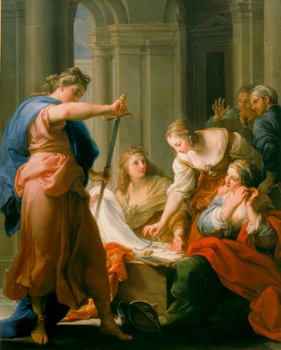 Achilles na dworze Lycomedes autorstwa Pompeo Girolamo Batoni