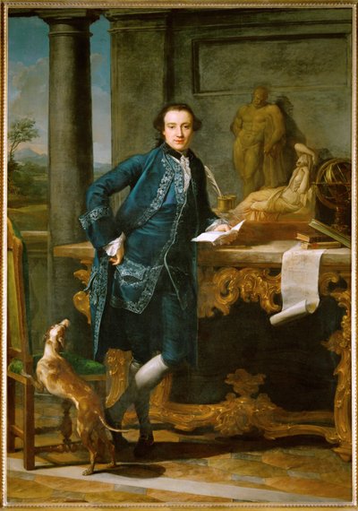 Charles John Crowle, dżentelmen, który przybył do Włoch podczas swojej "Grand Tour" ... autorstwa Pompeo Girolamo Batoni