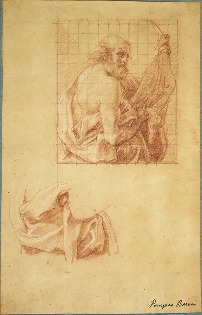 Studium dla św. Bartłomieja i Drapery autorstwa Pompeo Girolamo Batoni