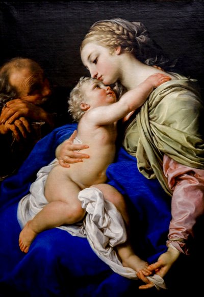 Święta Rodzina. XVIII wiek (olej na płótnie) autorstwa Pompeo Girolamo Batoni