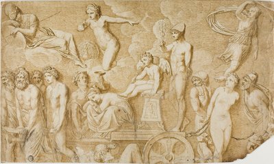 Triumf Miłości (po antycznej płaskorzeźbie) autorstwa Pompeo Girolamo Batoni