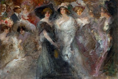 Zagubiony w Monte Carlo (perdu a Monte Carlo) par Mariani, Pompeo (1857-1927). Olej na tekturze, format: 49x70, ok. 1909, kolekcja prywatna autorstwa Pompeo Mariani