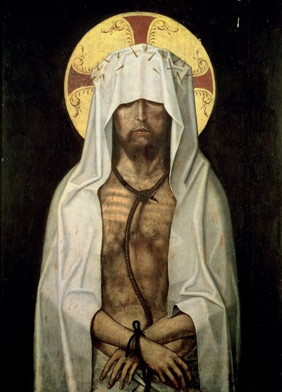 Oto człowiek (tempera na panelu) autorstwa Portuguese School